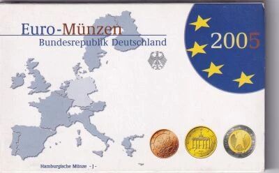 Allemagne Coffret BU Euro 2005 - 1 centime � 2 euros - Atelier J