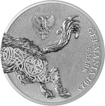 Allemagne Gullinbursti - 5 Marks Argent Germania 2025 - Germania Beast