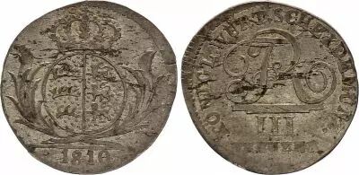 Allemagne III Kreuzer, Fr�d�ric I - Armoiries - 1810