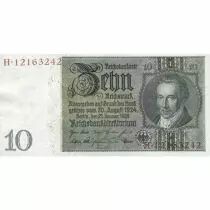 Allemagne Lot 4 billets 10 &agrave; 100 Reichsmark REP. DE WEIMAR / ALLEMAGNE