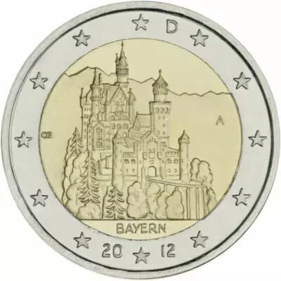 Allemagne Lot de 5 x 2 Euros Comm�mo. Allemagne 2012 - Bavi�re (les 5 ateliers)