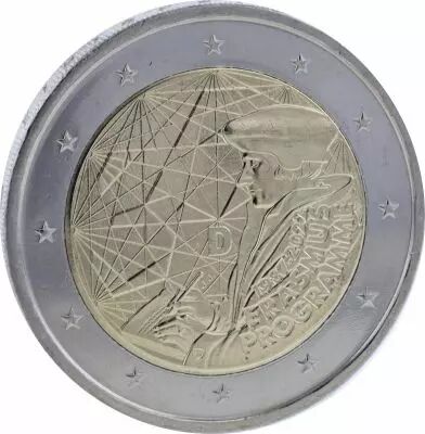 Allemagne Pi�ce 2 Euros Comm�mo. UNC ALLEMAGNE 2022 - 35 ans du Programme ERASMUS - Ateliers indiff�rents