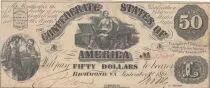 Allierte Staaten von Amerika 50 Dollars - Confederate States of America - Richmond - 02-09-1861