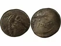 Allobroges - Denarius VOL with Horse and Caduceus- Ist Century BC