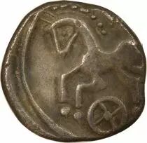 Allobroges - Denarius VOL with Horse and Wheel - Ist Century BC