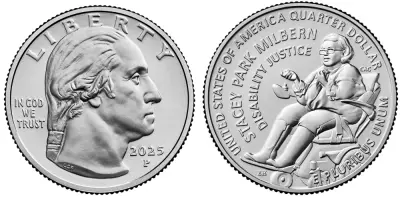 America 1/4 Dollar \ Washington Quarter\  Stacey Milbern - 2025 - P Philadelphie