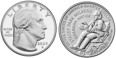 America 1/4 Dollar \ Washington Quarter\  Stacey Milbern - 2025 S San Francisco