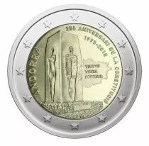 Andorra  2 EUROS COMMÉMO 2018 - 25ème anniversaire de la Constitution d\'Andorre