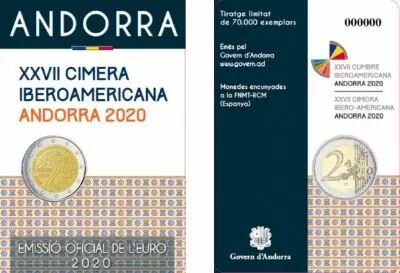 Andorra 2 Euros, Ibero-American Summit  - 2020 Coincard