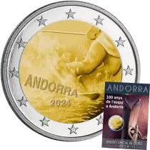 Andorra 2 euros 2024 - 100 years of Skiing in Andorra