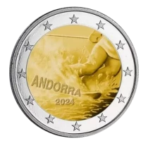 Andorra 2 euros 2024 - 100 years of Skiing in Andorra