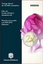 Andorra 2 EUROS COMMEMO. Andorra 2020 - 50 years of women\'s right to vote in Andorra