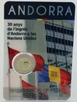 Andorra 30 years since Andorra joined the UN - 2 EUROS COMMEMO. 2023