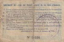 Andorra 5 Pessetes - 1936 - First Type Blue - 00536