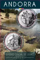 Andorra Blister 2 X 1.25 euro 2023 - Capercaillie and San Antoni de la Grella Bridge