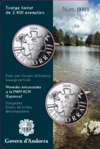 Andorra Blister 2 X 1.25 euro 2023 - Capercaillie and San Antoni de la Grella Bridge