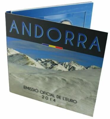 Andorra BU Euro Coin Set - 1 Cent to 2 Euros - 2014