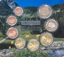 Andorra Proof set of Andorra -  8 coins BU in Euros 2022
