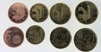 Andorra Set 6 coins ?uro Andorre 2014