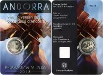 Andorre 2 Euros, 25 ans de la Constitution - 2018 Coincard