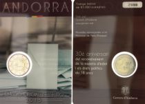 Andorre 2 Euros, Majorité à 18 ans - 2015 Coincard - DISPO