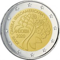 Andorre 2 Euros, Sommet Ibéro-Américain - 2020 Coincard - Dispo