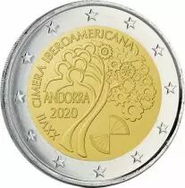 Andorre 2 Euros, Sommet Ibéro-Américain - 2020 Coincard - Dispo