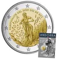 Andorre 2 euros 2024 - Championnat du monde UCI de VTT