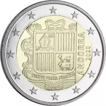 Andorre 2 Euros Andorre 2020 - Pi&egrave;ce de circulation