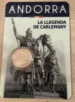 Andorre 2 Euros Charlemagne 2022 - coincard BU