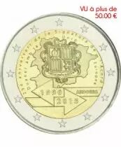 Andorre 2 Euros Commémo. 2015  frappe BU - Union douanière