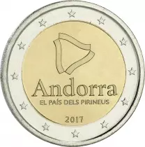 Andorre 2 EUROS COMMÉMO. Andorre 2017 - le pays des Pyrénées