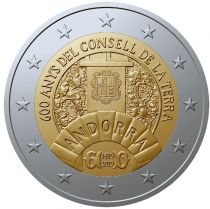 Andorre 2 EUROS COMMÉMO. Andorre 2019 - 600 ans du Conseil de la Terre