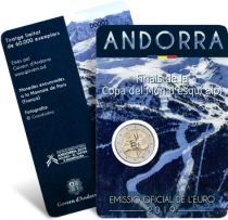 Andorre 2 EUROS COMMÉMO. Andorre 2019 - Coupe du Monde de Ski 2019