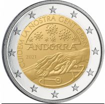 Andorre 2 Euros Prenons soins de nos ainés - COVID- 2021 - coincard BU
