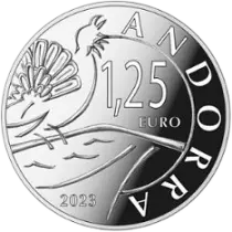 Andorre Blister 2 X 1,25 euro 2023 - Grand Tétras et Pont San Antoni de la Grella