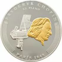 Andorre Coffret 8 pi&egrave;ces Argent - 2009 - Vie de Chopin