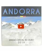 Andorre Coffret BU Euro - 1 centime &agrave; 2 euros - 2014