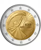 Andorre Fêtes du Solstice d\'été - 2 EUROS COMMÉMO. 2023