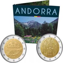 Andorre LOT 2 X 2 EUROS COMMÉMO. Andorre 2021  + Coffret BU Andorre 2021