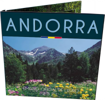 Andorre LOT 2 X 2 EUROS COMMÉMO. Andorre 2021  + Coffret BU Andorre 2021
