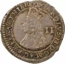Angleterre Charles II - 2 Silver Pence, 3rd Issue - 1660 / 1662 London
