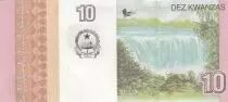 Angola 10 Kwanzas - A.A. Neto, J.E. Dos Santos - Chutes Luena - 2012