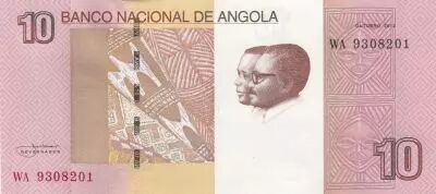 Angola 10 Kwanzas - A.A. Neto, J.E. Dos Santos - Lueana Waterfall - 2012