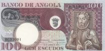 Angola 100 Escudos L. de Camoes - Cocotier - 1973