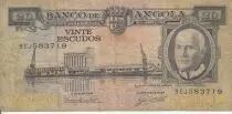 Angola 20 Escudos - Am&eacute;rico Tomas - Port of Lobito - 10-06-1962 - Serial ZO