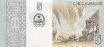 Angola 5 Kwanzas - A.A. Neto, J.E. Dos Santos - Cascade de Ruacana - 2012