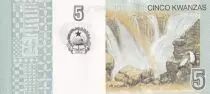 Angola 5 Kwanzas - A.A. Neto, J.E. Dos Santos - Chutes Ruacana - 2012 (2017) - PNEUF