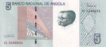 Angola 5 Kwanzas - A.A. Neto, J.E. Dos Santos - Ruacana Waterfall - 2012 (2017) - PUNC