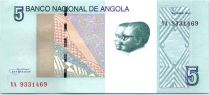 Angola 5 Kwanzas A.A. Neto, J.E. Dos Santos - Ruacana Waterfall - 2012 (2017)